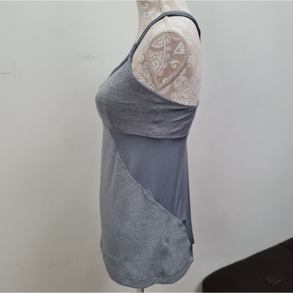Lululemon Women Cross My Heart Tank Top Heathered Blurred Gray Size 8 - Picture 11 of 16